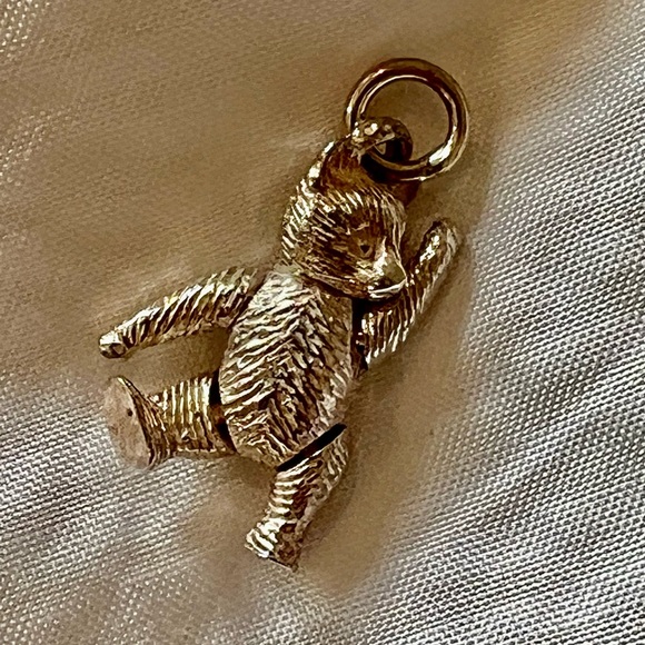 NWOT Sterling Silver Teddy Bear Pendant or Charm - Vintage - Picture 4 of 4